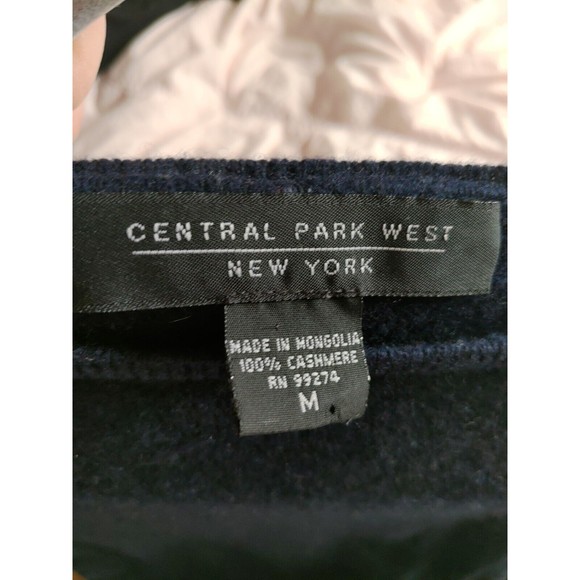 central park west cashmere Women's Sweay Medium Dark Blue - Picture 4 of 6